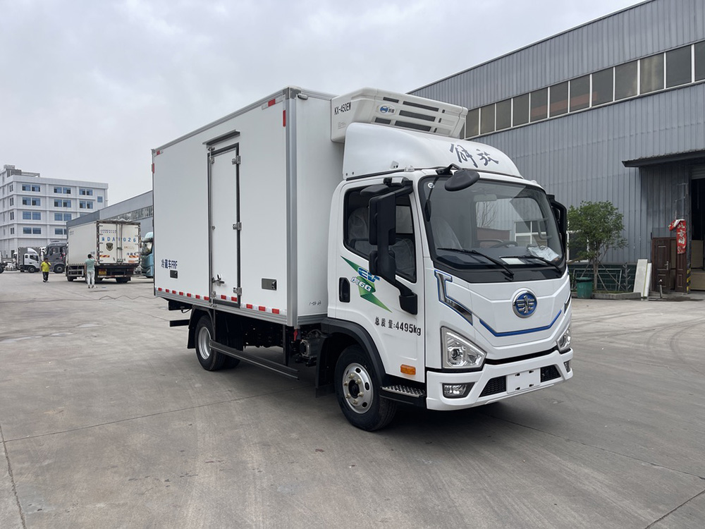 （厢长4.2M）解放虎6G纯电冷藏车