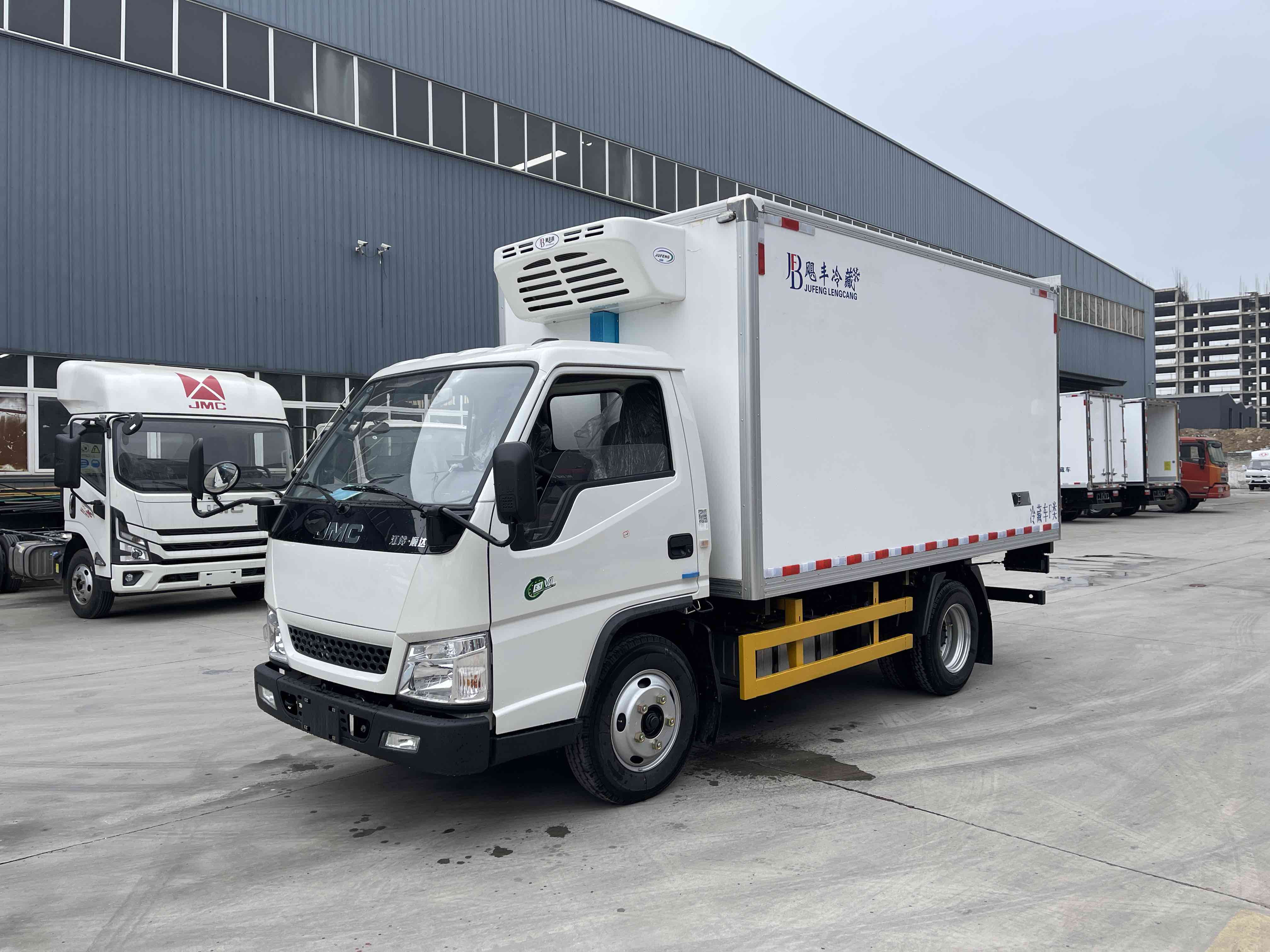 随州飓丰厂家直销：江铃顺达3.7米蓝牌小卡冷藏车，2.8L大马力城配冷链首选
